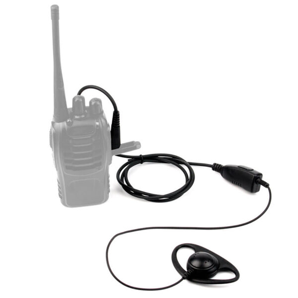 VistaRise 2-Pack Two-Way Radio Earpiece With Mic, K-Type 2-Pin Ear Hooks Walkie Talkie Headset Compatible With Kenwood, Baofeng, Retevis, Pxton, Wouxun Walkie Talkies With K-Type 2-Pin Connector