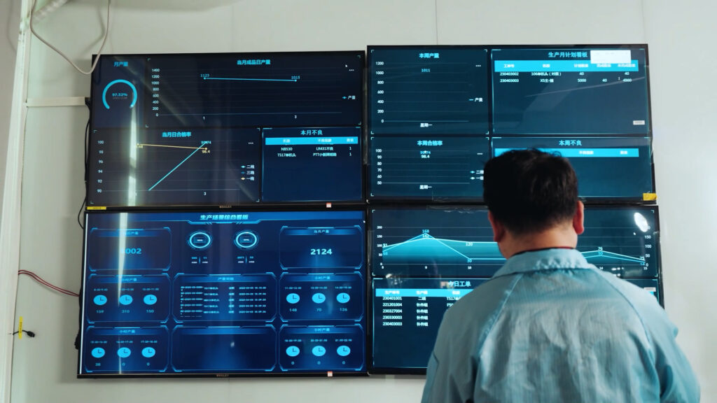 MES system recording production data