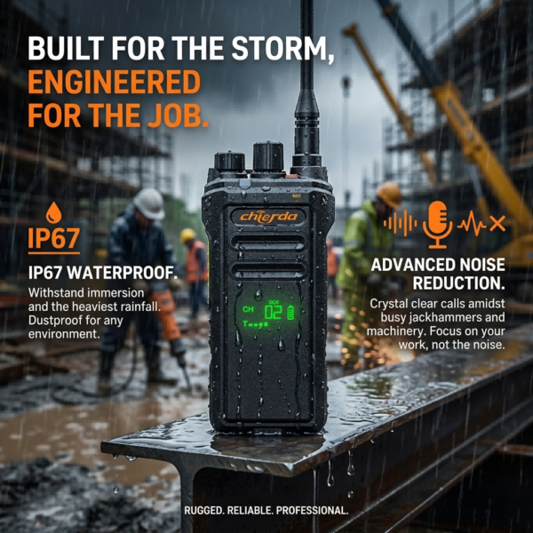 chierda TC368Plus radio IP67 waterproof noise canceling