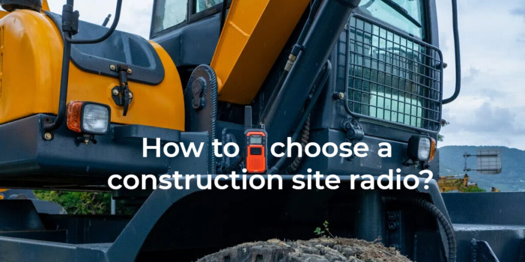 T517 radio on excavator